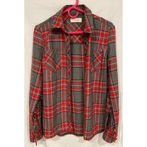 NWOT Candela ‘Jesse’ Flannel Shirt Blouse